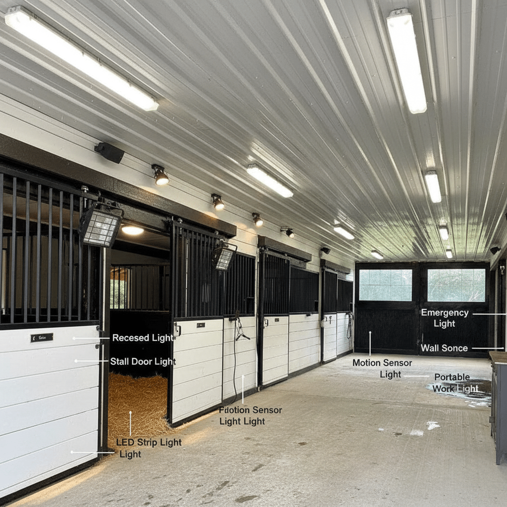 Top 10 Lighting Fixtures for a Safe & Bright Horse Stable