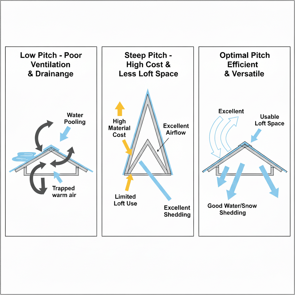 What is the Ideal Roof Pitch for a Horse Stable