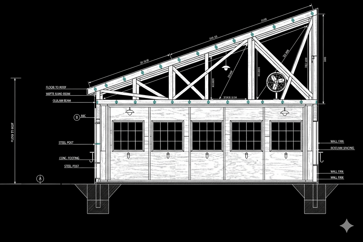 What is the Ideal Roof Pitch for a Horse Stable