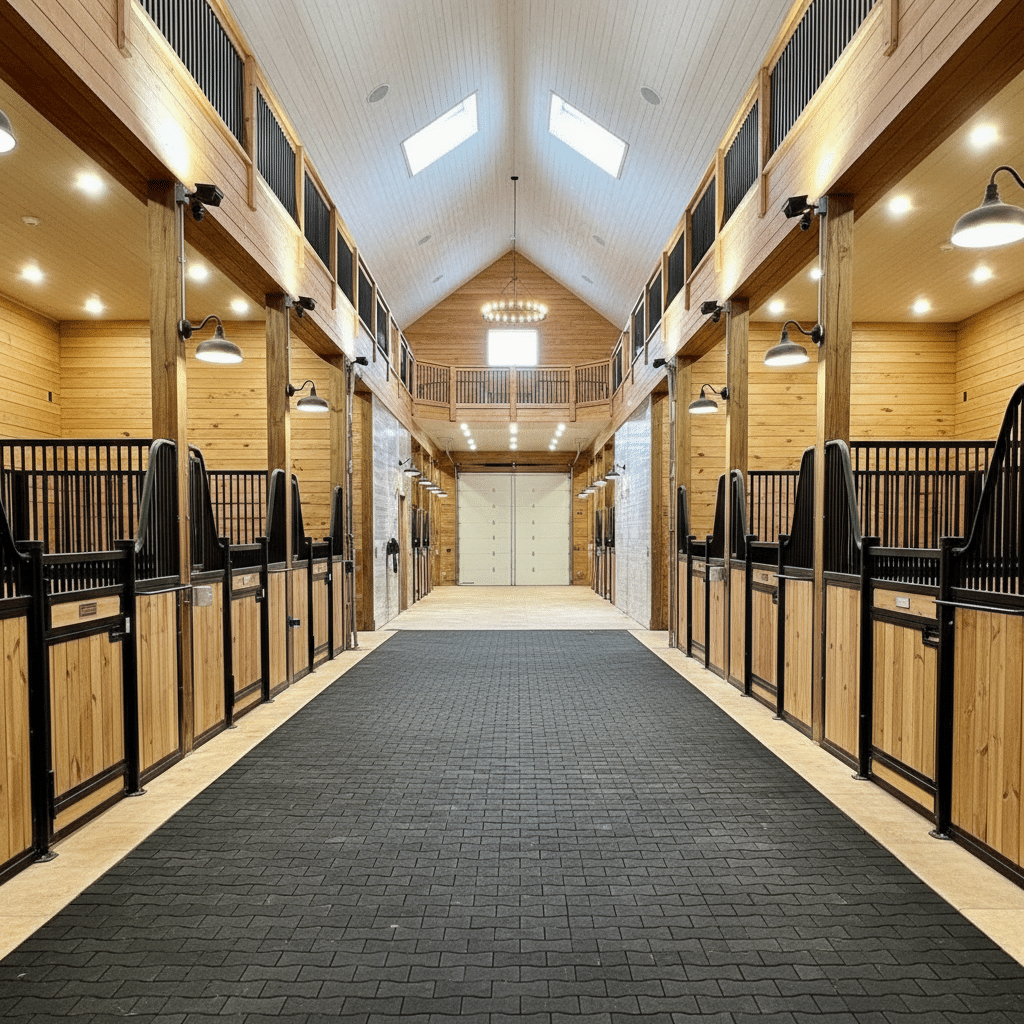 energy-efficient lighting for horse stables