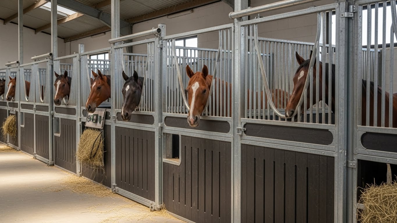 HDPE Plastic Infill horse stalls