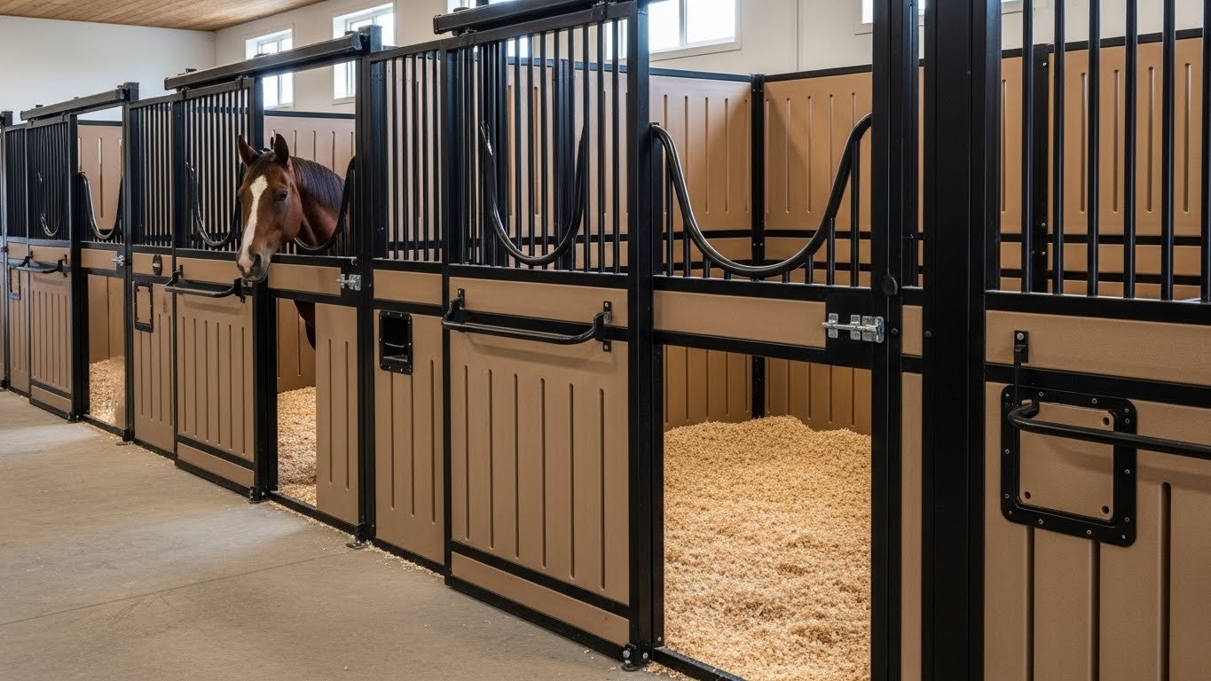 HDPE Plastic Infill horse stalls