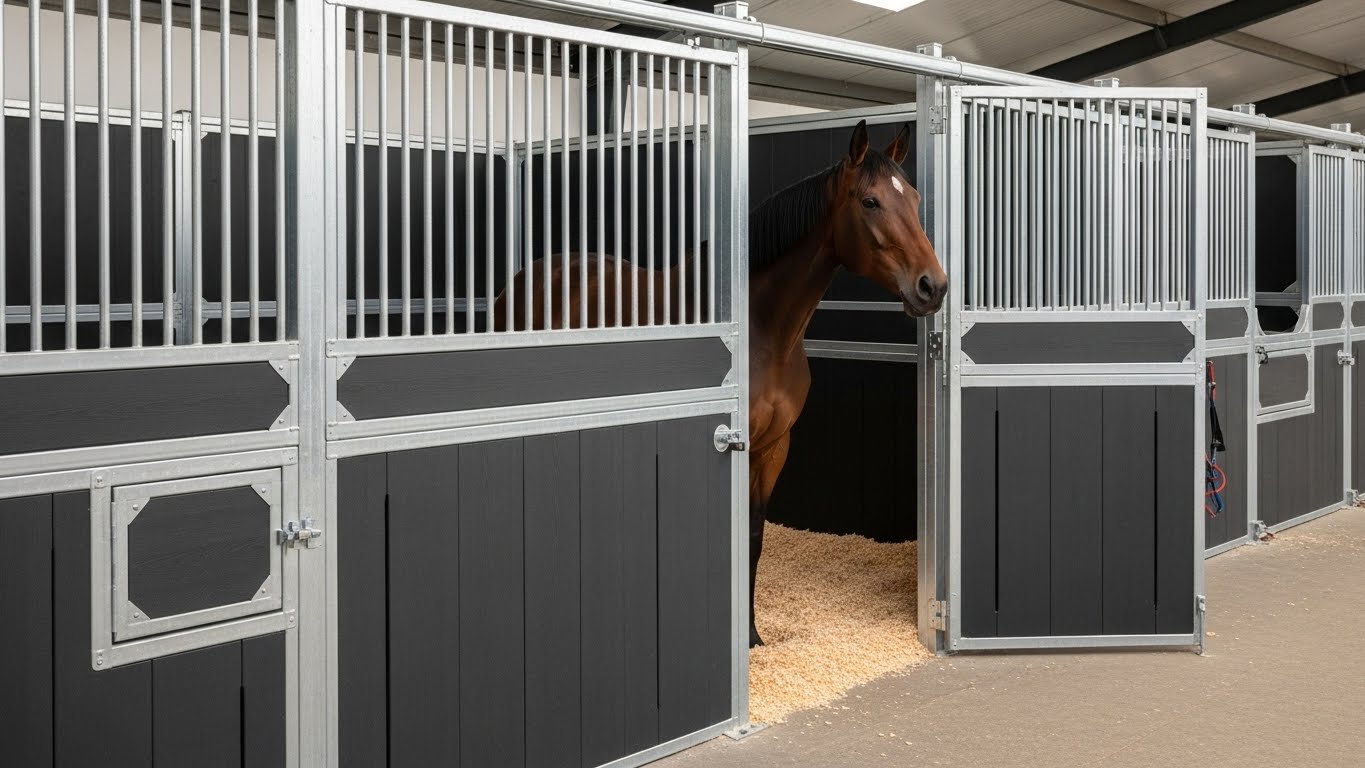 HDPE Plastic Infill horse stalls