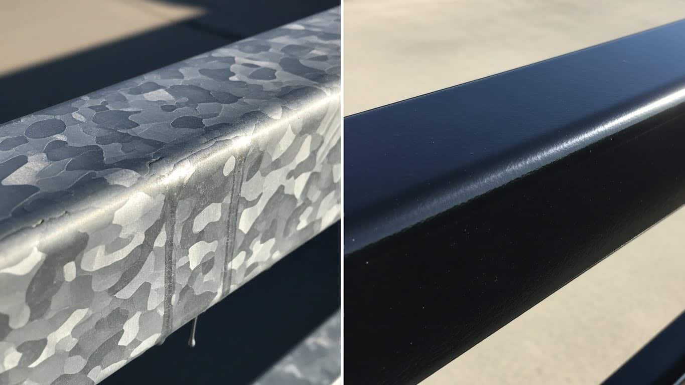 Hot-Dip Galvanized vs. Powder Coat