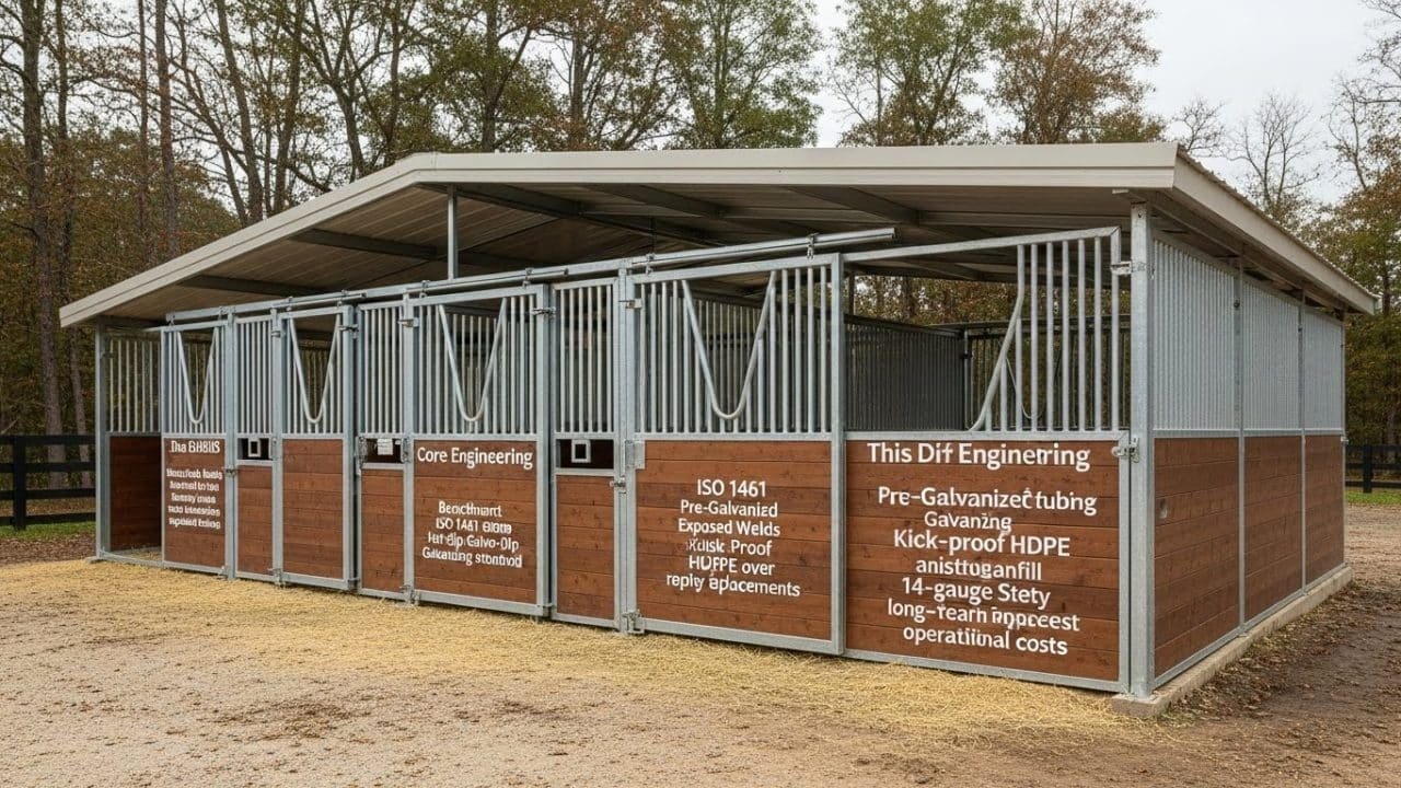How to Build a Temporary Horse Barn with Portable Stalls