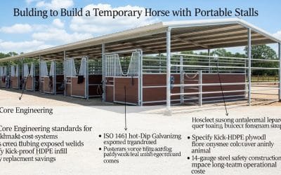 How to Build a Temporary Horse Barn with Portable Stalls