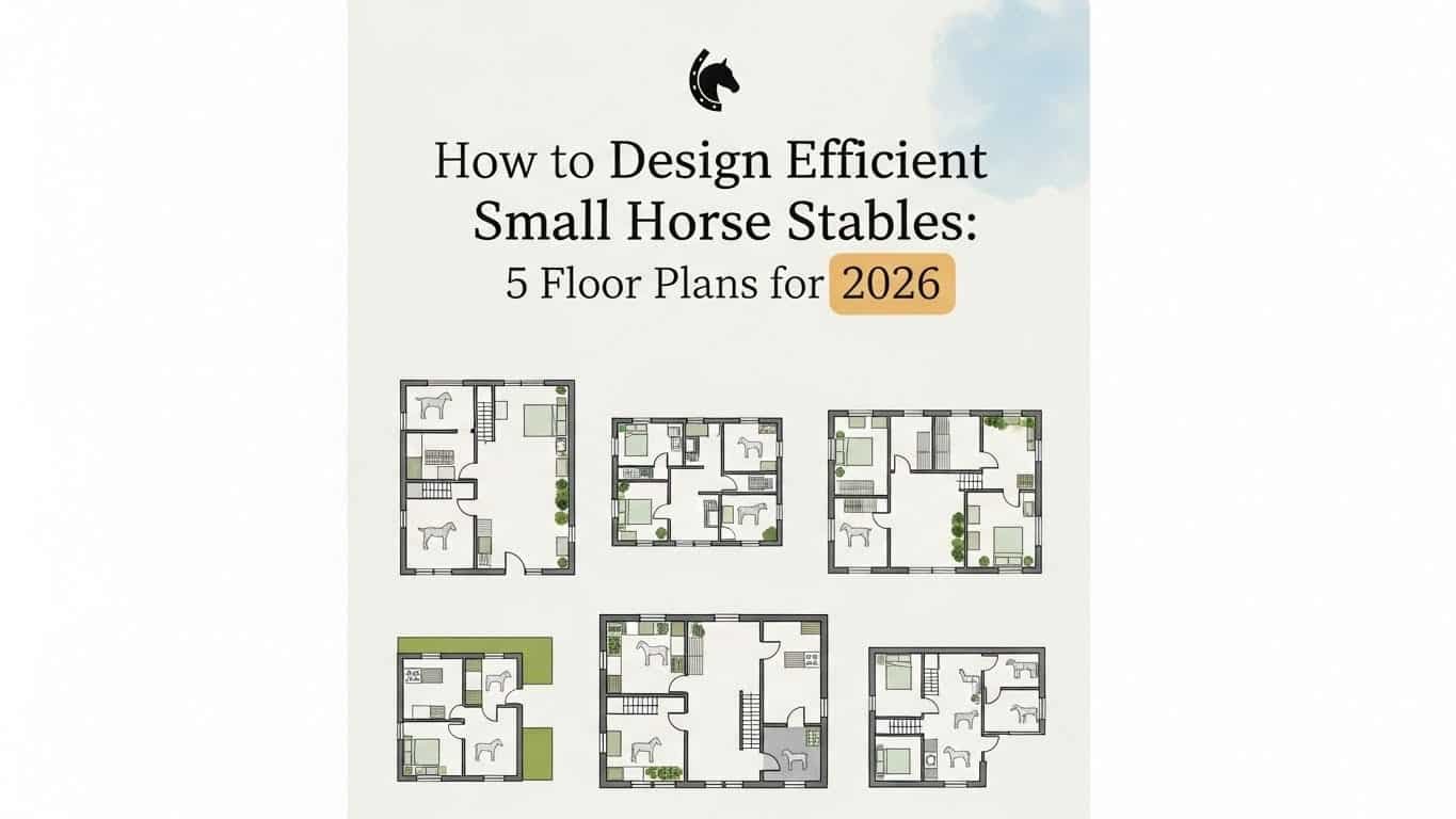 How to Design Efficient Small Horse Stables 5 Floor Plans for 2026
