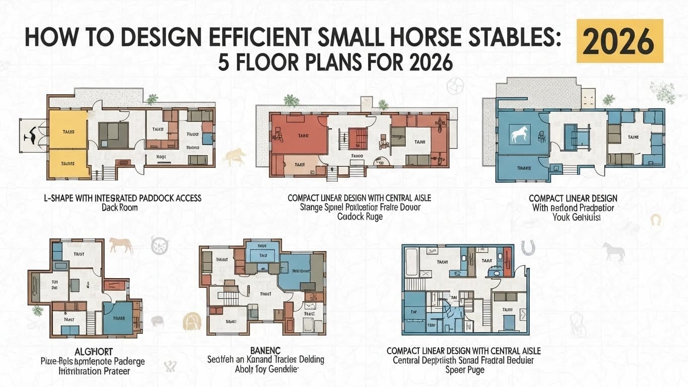 How to Design Efficient Small Horse Stables: 5 Floor Plans for 2026
