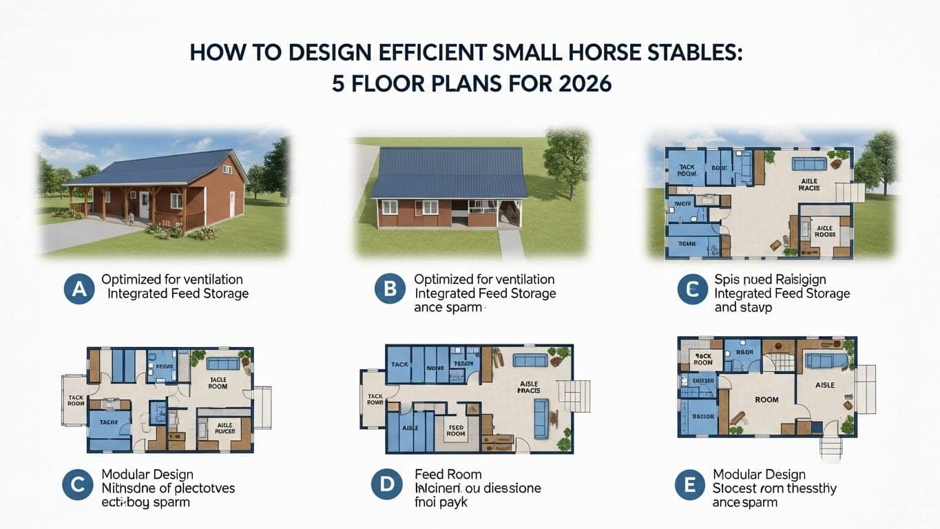 How to Design Efficient Small Horse Stables 5 Floor Plans for 2026