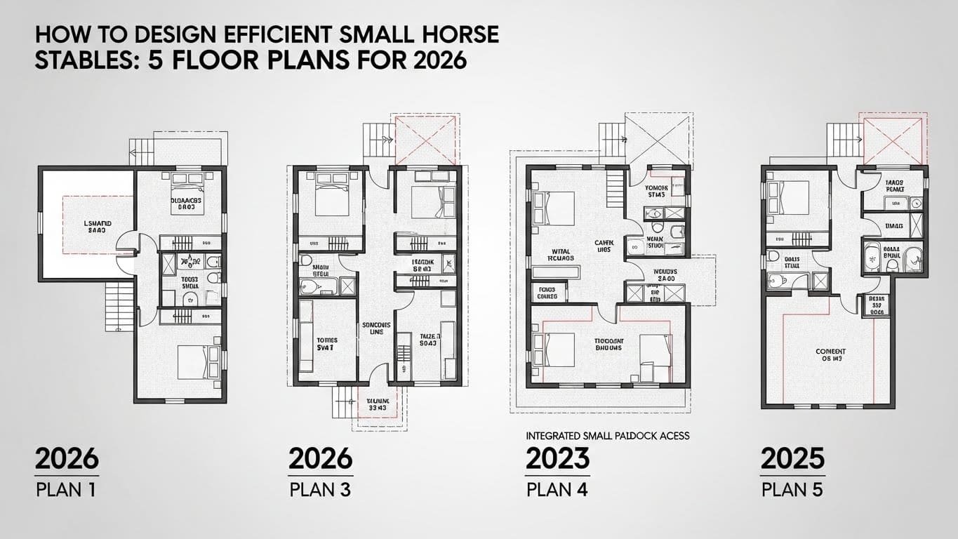 How to Design Efficient Small Horse Stables 5 Floor Plans for 2026
