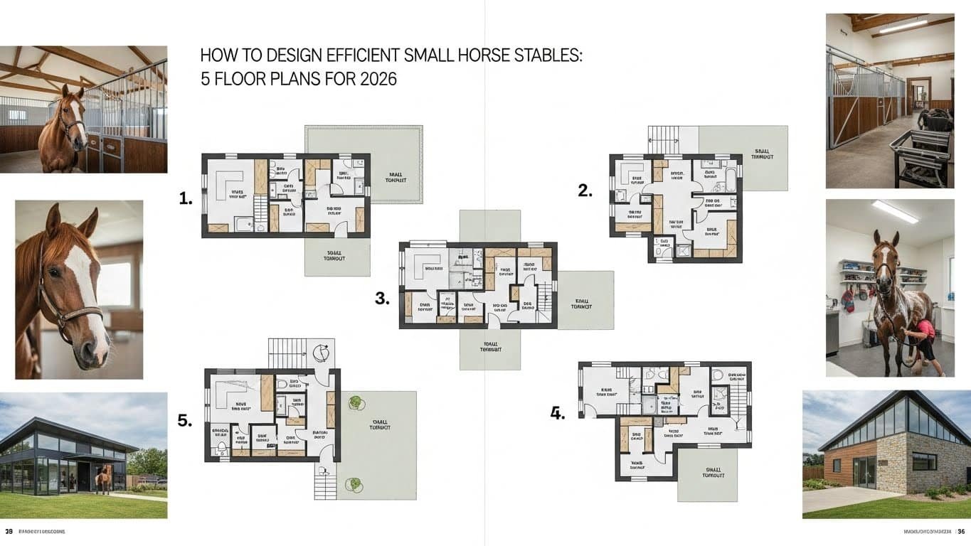 How to Design Efficient Small Horse Stables 5 Floor Plans for 2026