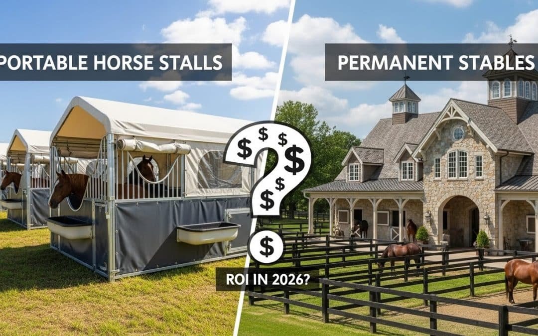 Stalles de chevaux portables ou stabulations permanentes : Quel est le meilleur retour sur investissement en 2026 ?