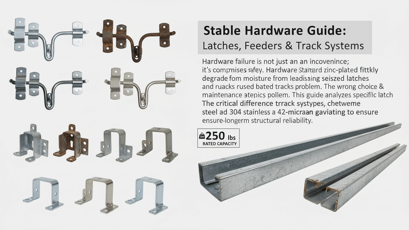Stable Hardware Guide Latches, Feeders & Track Systems