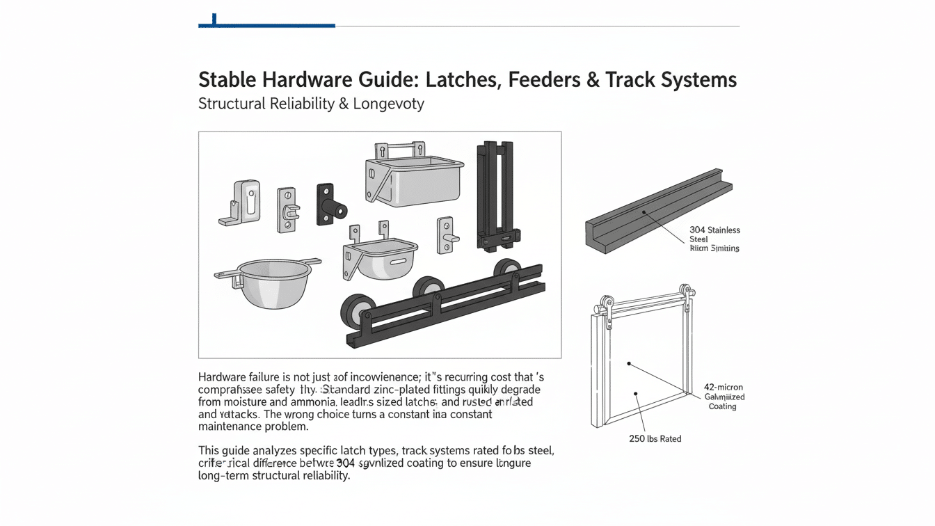 Stable Hardware Guide Latches, Feeders & Track Systems