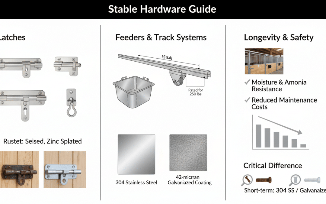 Stable Hardware Guide: Latches, Feeders & Track Systems