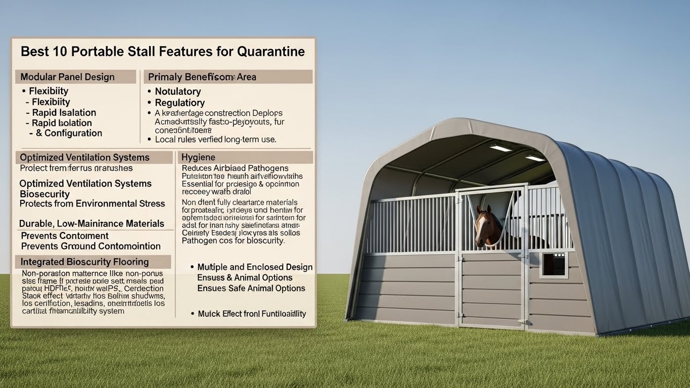 Trackble Stall The Best 10 Portable Stalls Features for Quarantine Safety - DB Stable