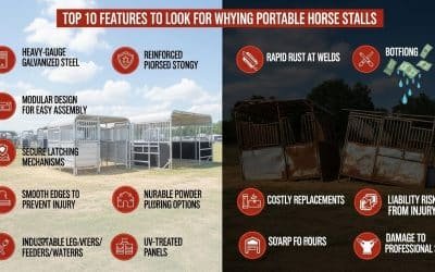 Top 10 Features to Look for When Buying Portable Horse Stalls