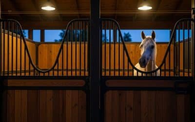 Half-Mesh Horse Stall Panels Stop Kick-Through Injuries