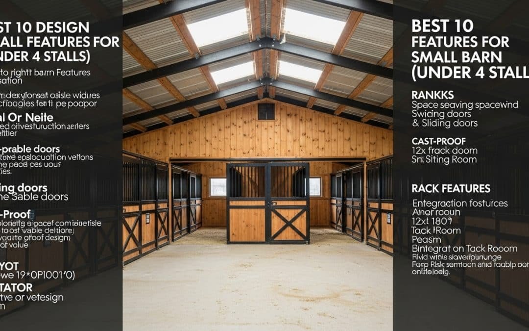 Les 10 meilleures caractéristiques de conception pour les petits bâtiments d'élevage (moins de 4 stalles)