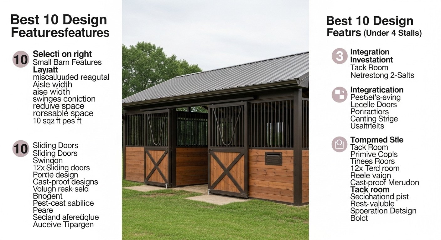 Best 10 Design Features for Small Barns (Under 4 Stalls)