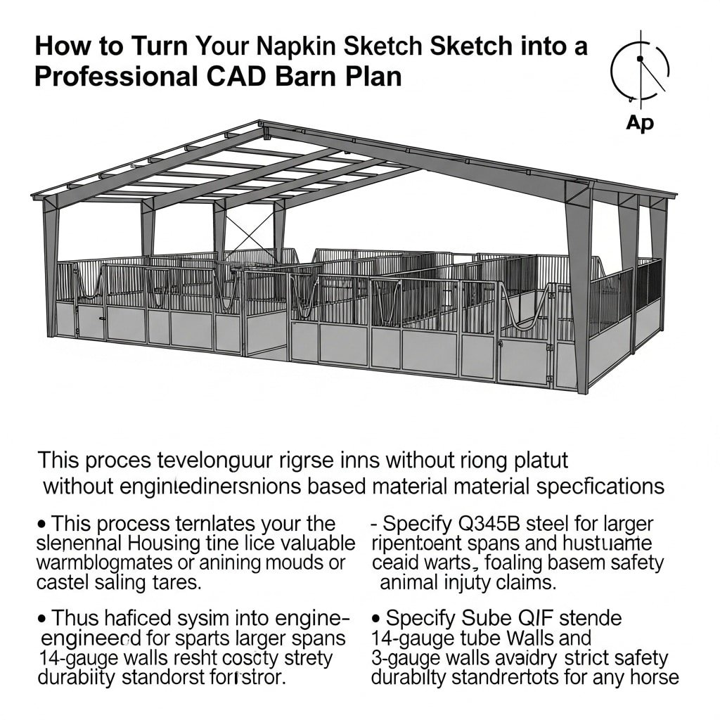 How to Turn Your Napkin Sketch into a Professional CAD Barn Plan