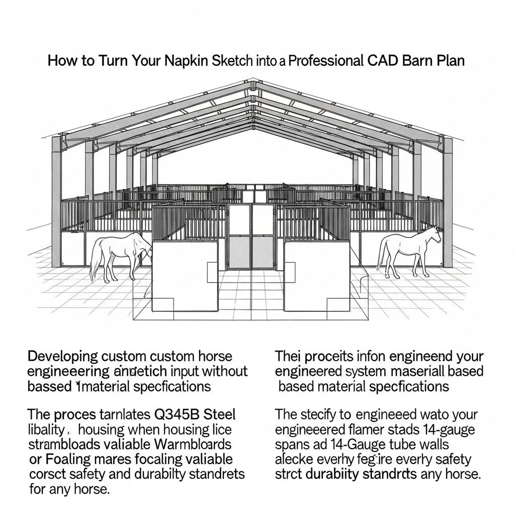 How to Turn Your Napkin Sketch into a Professional CAD Barn Plan