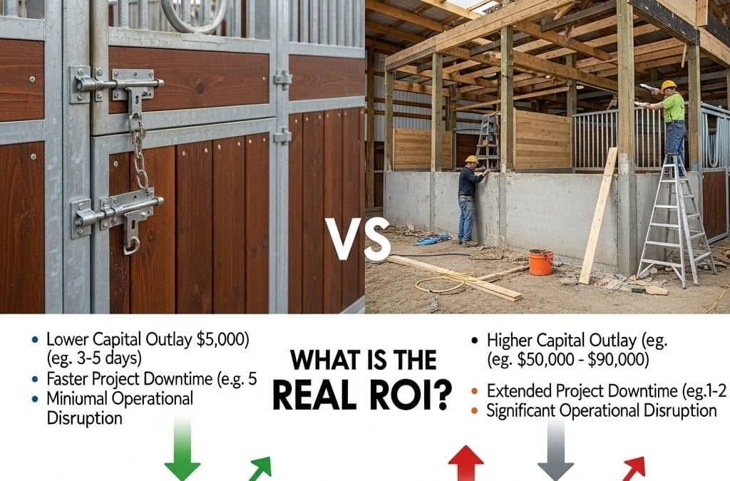 Remplacement des façades de box ou reconstruction complète : Quel est le véritable retour sur investissement ?