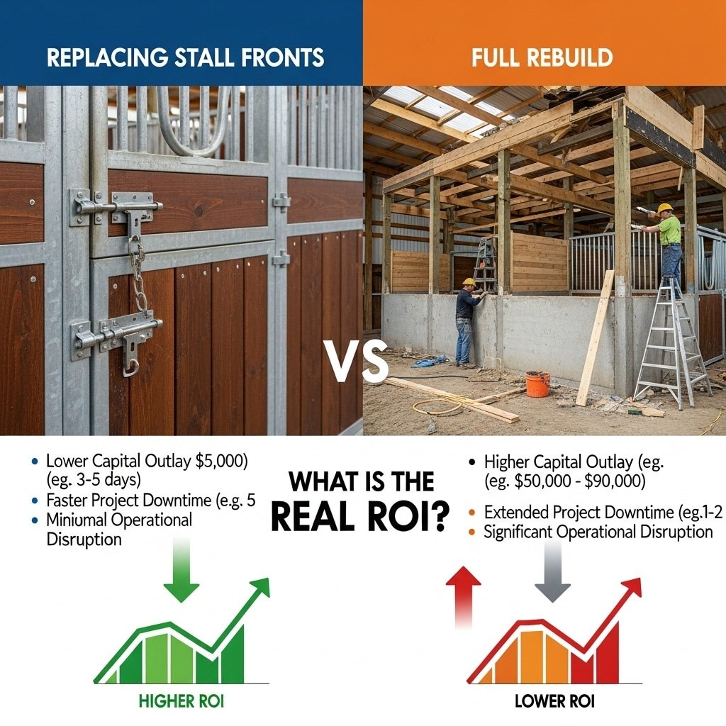 Replacing Stall Fronts vs. Full Rebuild What is the Real ROI