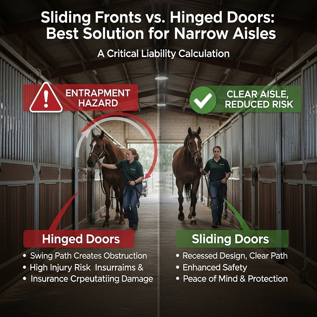 Sliding Fronts vs. Hinged Doors Best Solution for Narrow Aisles