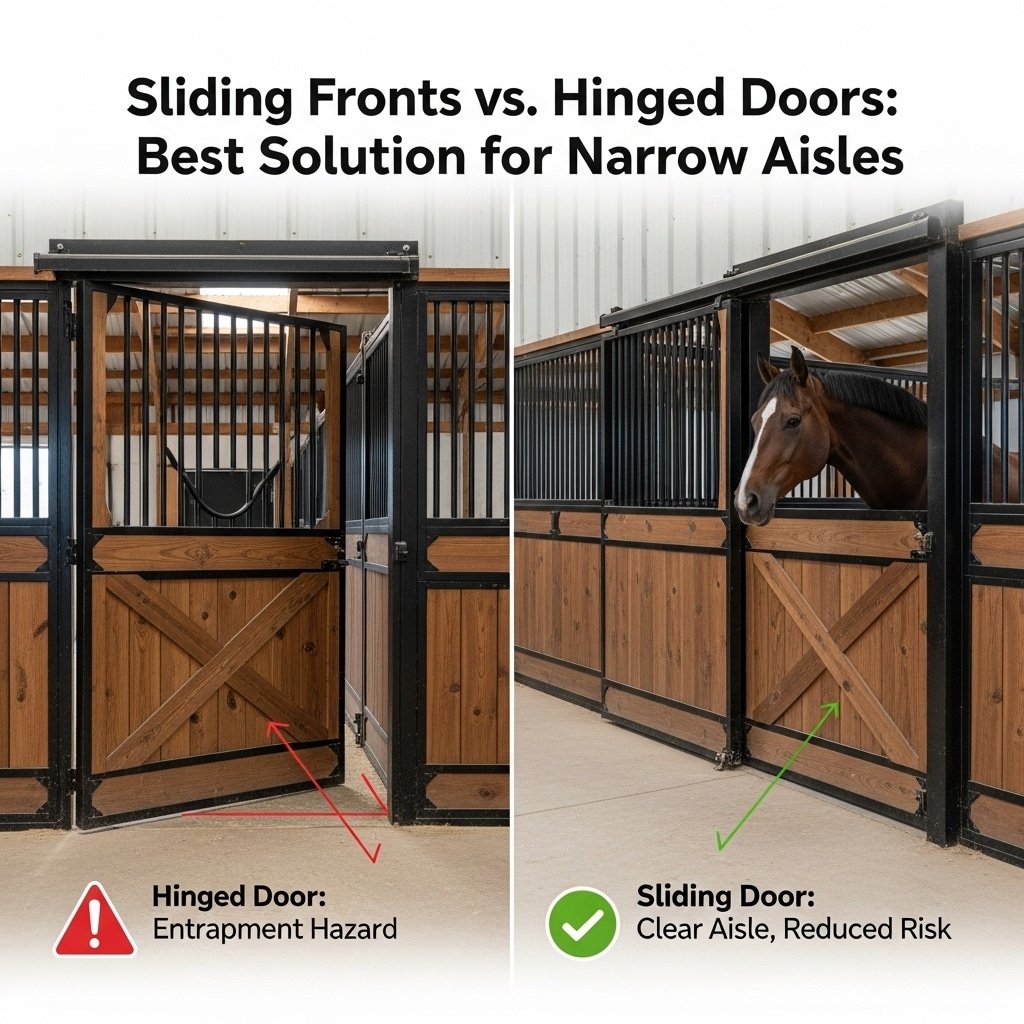 Sliding Fronts vs. Hinged Doors Best Solution for Narrow Aisles