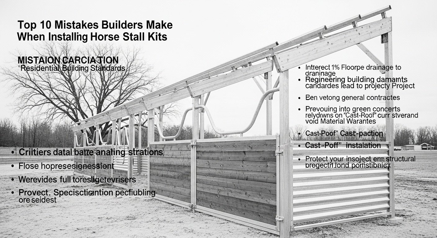 Stalling Kit Top 10 Mistakes Builders Make When Installing Horse Stall Kits