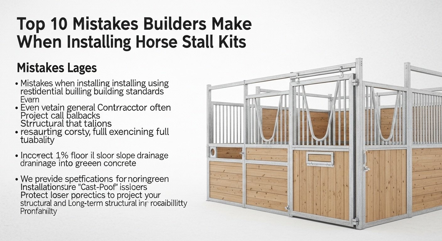Stalling Kit Top 10 Mistakes Builders Make When Installing Horse Stall Kits