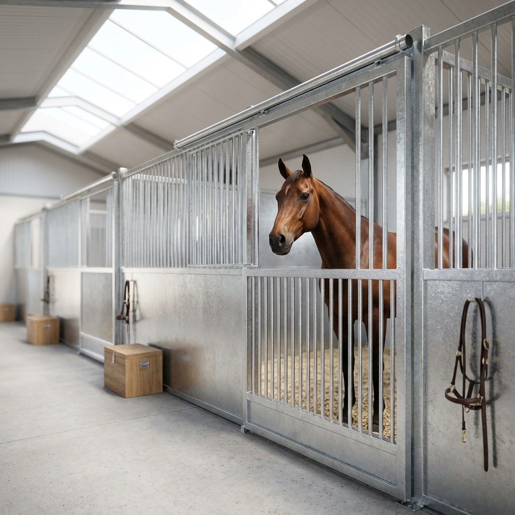 How to Clean Hot-Dip Galvanized Horse Stalls Without Scratching