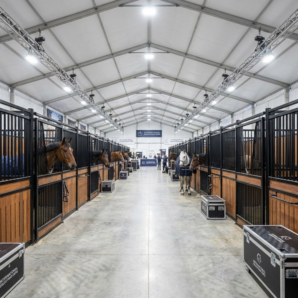 Clear-Span Tent Stabling: Anchoring and Aisle Layouts for Expos