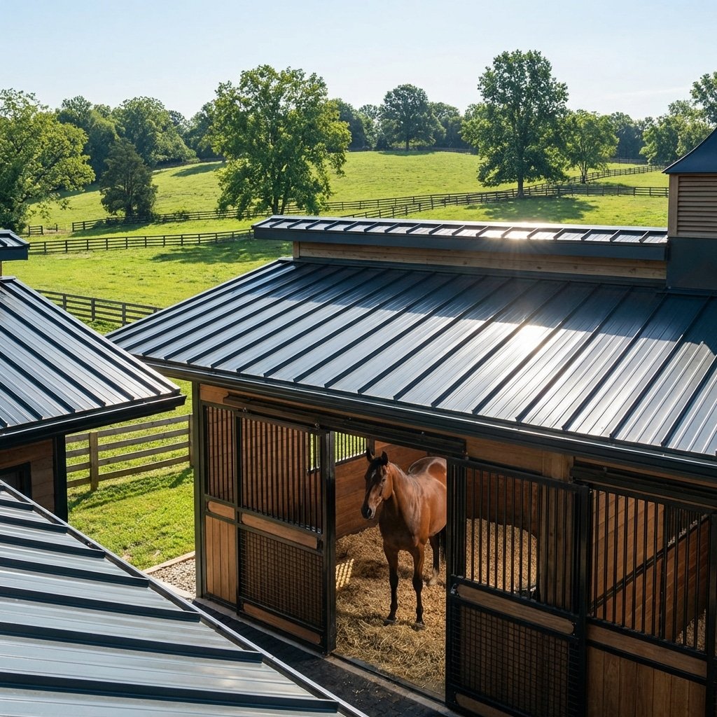 Colorbond vs. Standard Tin for Outdoor Horse Stable Roofs