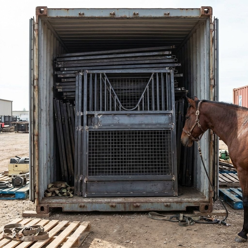 Stalling Kit Flat-Pack Horse Stall Kits: 60% Lower Freight Costs