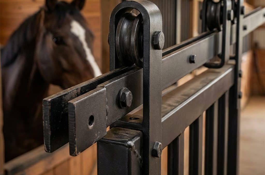 Réparer une porte coulissante de box qui se coince : capuchon pour profilé en U