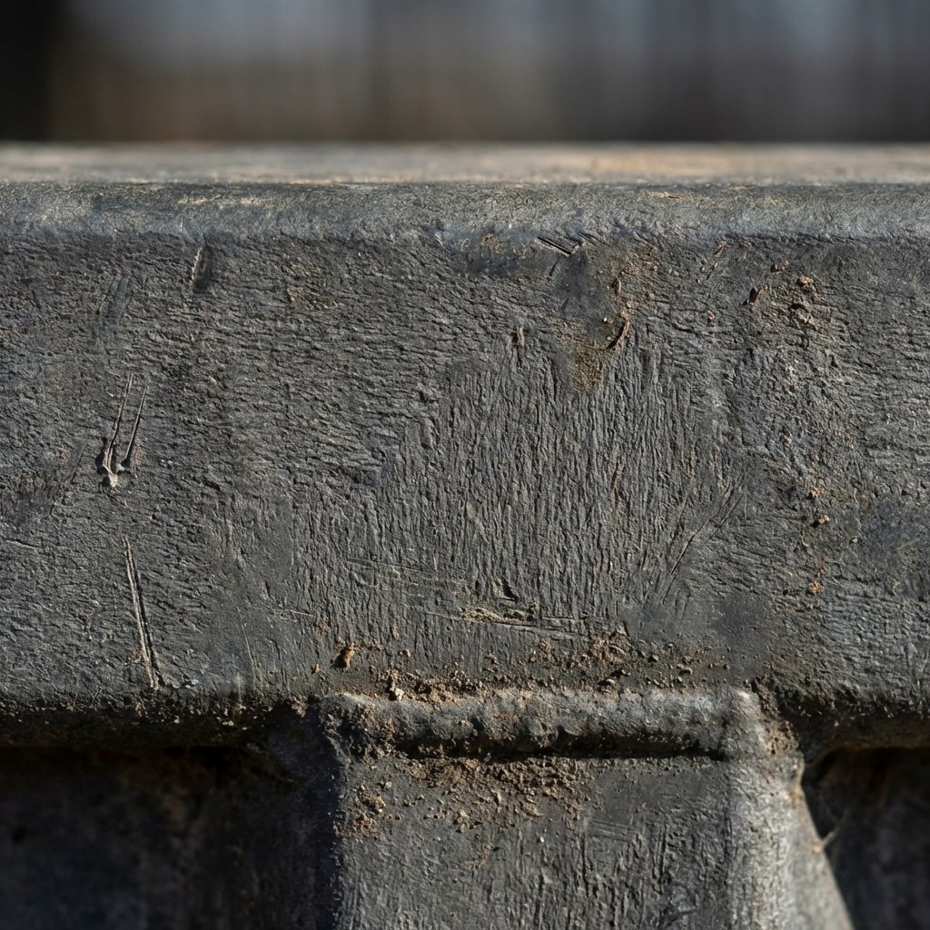 A close-up view of a rugged, galvanized steel stable panel, showcasing its textured surface and sturdy construction ideal for horse stalls and related equipment.