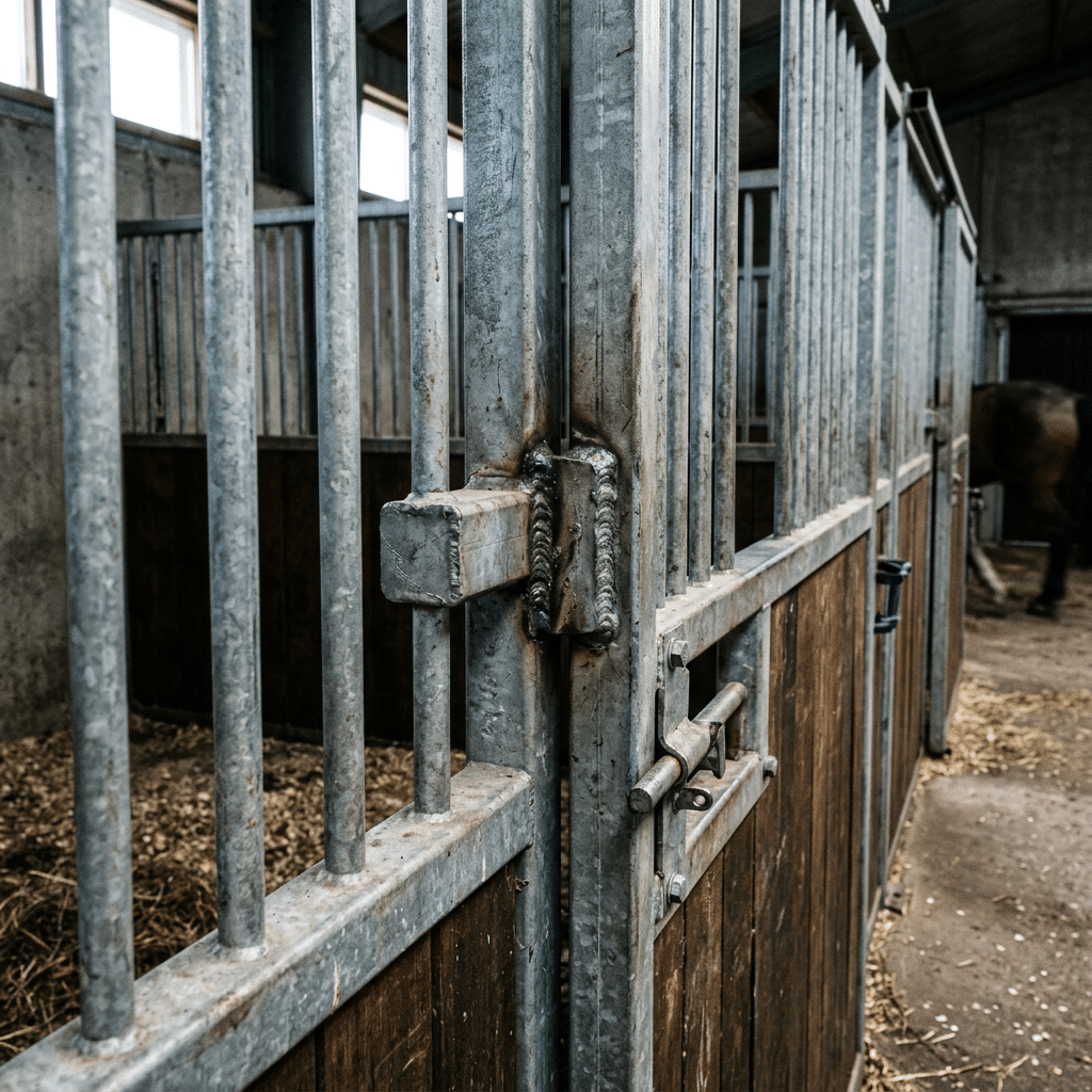 Foaling Stall Base Plate Protection Against Ammonia Corrosion